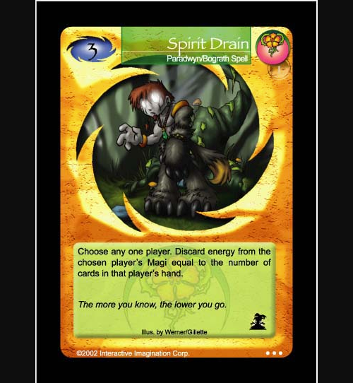 Spirit Drain - Paradwyn